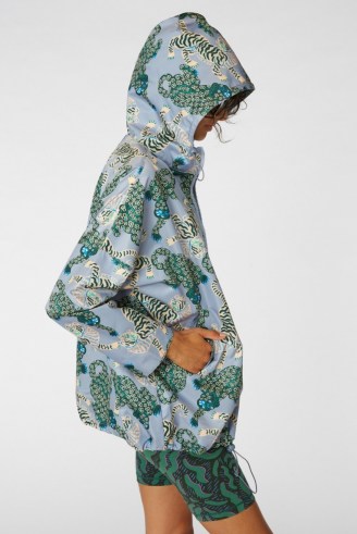 gorman Camilla Perkins X gorman TIGER QUEEN RAINCOAT / hooded animal print rain jacket