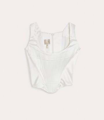 Vivienne Westwood CLASSIC CORSET IVORY | fitted tops - flipped