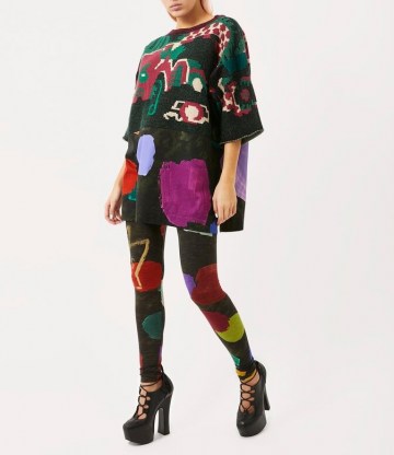 Vivienne Westwood DRAGON JUMPER | multicoloured jumpers | unisex knitwear | bold patterned sweater
