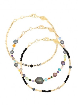 Anni Lu Rock and Sea Clemence three-set bracelet ~ beaded bracelets