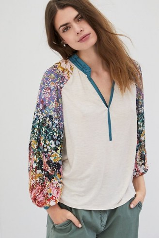 Tiny Eleanor Blouse / long floral sleeve blouses / women’s summer tops - flipped