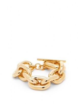 PACO RABANNE Chunky chain bracelet ~ statement bracelets with a T-bar clasp