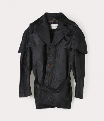 Vivienne Westwood DUMBO JACKET BLACK/NAVY | oversized silk jackets | edgy designer fashion | contemporary