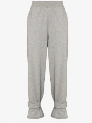 Frankie Shop Strapped Cuff Track Pants ~ cuffed joggers - flipped