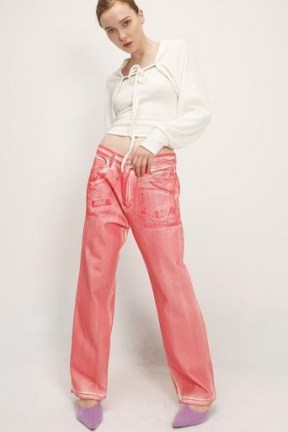 storets Genevieve Dyed Jeans | red denim