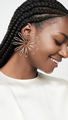 Jacquemus Les Fleurs Earrings | floral statement jewellery
