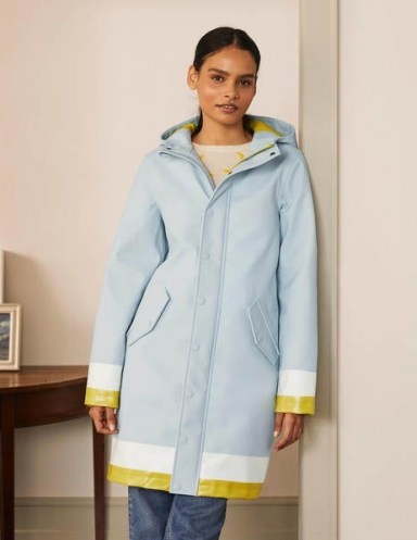 Boden Morris Waterproof Mac | light blue hooded rain macs | practical but stylish spring | casual coats - flipped