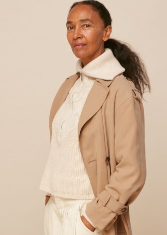 Whistles RILEY TRENCH COAT | neutral tie waist coats