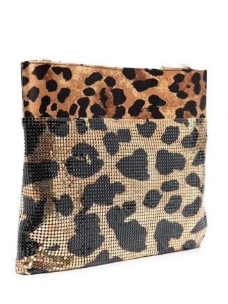 Paco Rabanne leopard print shoulder bag ~ metal bags