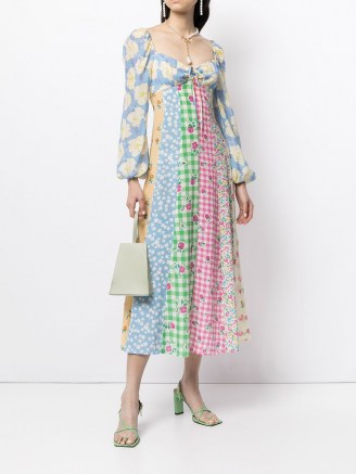 Rixo Ivy patchwork dress – mixed print dresses