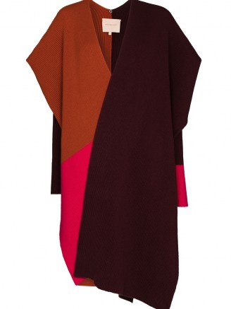Roksanda Noa colour-block asymmetric cape ~ contemporary capes - flipped