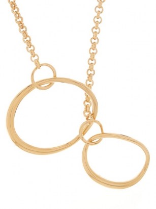 CHARLOTTE CHESNAIS Symi gold-plated & sterling-silver necklace / longline statement necklaces / contemporary jewellery