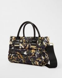 TED BAKER AMIINAA Urban Puffer Nylon Small Box Tote / top handle shoulder bags / camo style prints