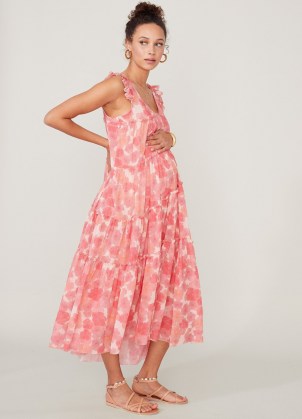 HATCH The Anaelle Dress – floaty pink maternity dresses