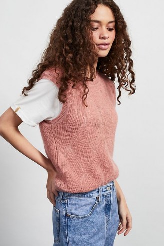 Second Female Caterina Knitted Vest | round neck tank - flipped