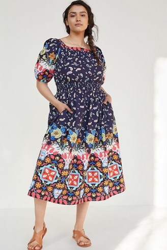 ANTHROPOLOGIE Kaya Floral Maxi Dress - flipped