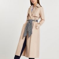 River Island Beige belted trench coat