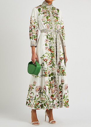 BORGO DE NOR Demi floral-print cotton maxi dress ~ feminine spring dresses ~ romantic style occasion fashion