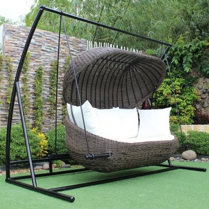 Wayfair Kevser Swing Seat with Stand by Dakota Fields | Garden Furniture | Relax Outdoors