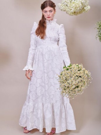 sister jane DREAM Margaret Jacquard Maxi Dress ~ romantic fashion ~ vintage style bridal dresses ~ spring wedding