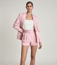 REISS EMBER TAILORED BLAZER PINK ~ luxe style blazers
