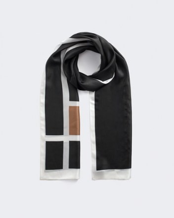 JIGSAW EZE GEO SILK SCARF ~ chic contemporary scarves
