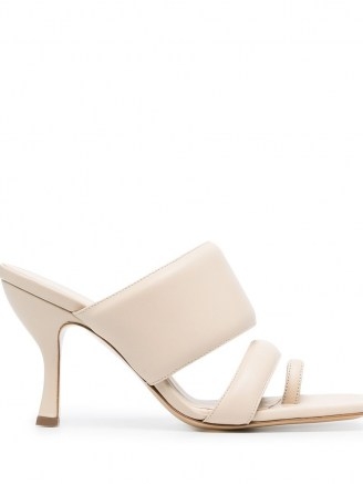 Gia Couture x Pernille Teisbaek leather mules ~ padded mule sandals - flipped