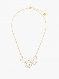 MARNI LOVE beaded necklace / slogan jewellery