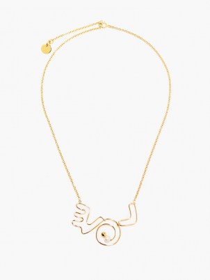 MARNI LOVE beaded necklace / slogan jewellery - flipped