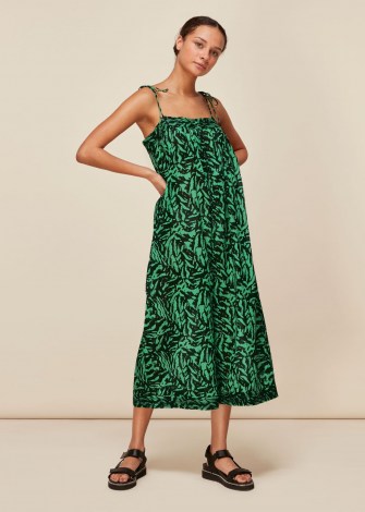 WHISTLES TIGER ANIMAL BEACH JUMPSUIT / wide crop leg jumpsuits for summer / effortless style fashion for the beach and pool