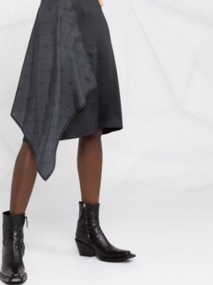 Marine Serre asymmetrical silk skirt | draped skirts