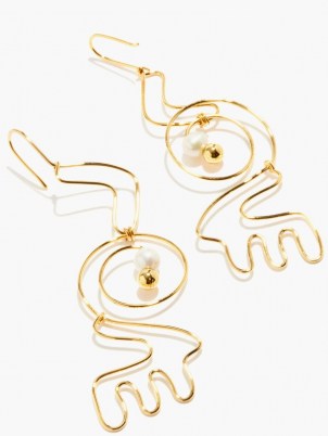 MARNI LOVE beaded earrings / statement slogan jewellery - flipped