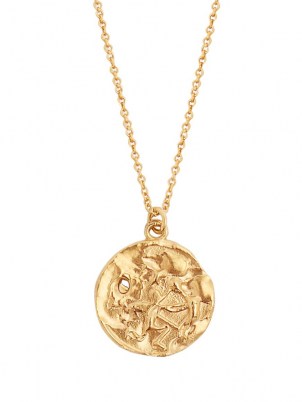 ALIGHIERI Sagittarius gold-plated necklace – zodiac pendants – coin style pendant necklaces