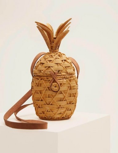 Boden Molly Pineapple Bag Natural | straw summer bags - flipped