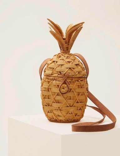 Boden Molly Pineapple Bag Natural | straw summer bags