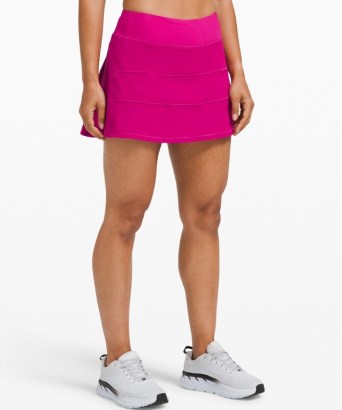lululemon Pace Rival Skirt Tall Ripened Raspberry ~ pink sports skirts ~ women’s sportswear - flipped
