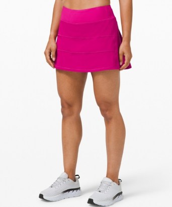 lululemon Pace Rival Skirt Tall Ripened Raspberry ~ pink sports skirts ~ women’s sportswear