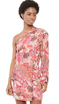 Chufy Khin One Shoulder Dress / floral one sleeve dresses