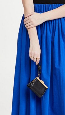Reike Nen Micro Mini Bag – petite black leather vintage style bags – tiny handbags
