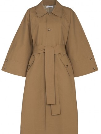 Rejina Pyo Hadley cotton trench coat ~ wide sleeve coats ~ modern classic outerwear - flipped