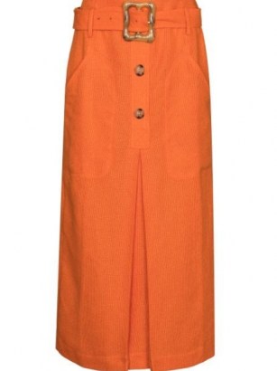 Rejina Pyo Tasmin high-waist skirt / orange skirts