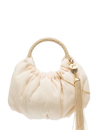 Rosantica Croissant cotton shoulder bag / small top handle gathered bags