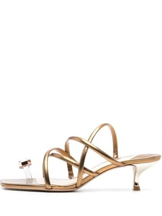 Sophia Webster Bijou strappy sandals ~ glamorous kitten heels