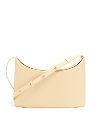 AESTHER EKME Sway beige leather cross-body bag - flipped