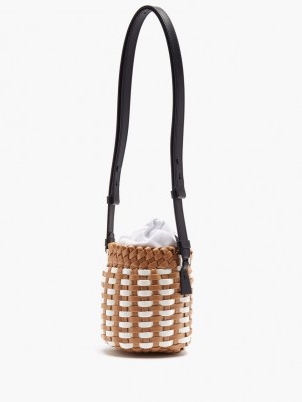 MAISON MARGIELA 5AC mini woven faux-leather bucket bag