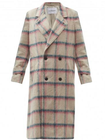 MICHELLE WAUGH The Melanie double-breasted plaid coat / women’s checked coats - flipped