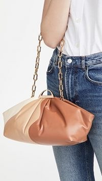 THE VOLON Gabi Bag in Brick – elongated colour block bags