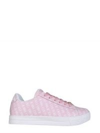 VERSACE JEANS COUTURE SNEAKER IN NAPPA CON MOTIVO LOGO ~ pink low top trainers