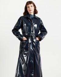 TED BAKER TINNAH Vinyl trench ~ high shine belted coats