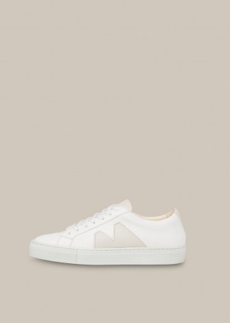 WHISTLES CHILTON TRAINER / white trainers
